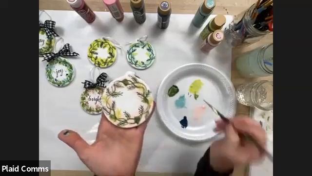 Online Class: Paint Night Live: FolkArt Faux Watercolor Ornaments | Michaels смотреть онлайн