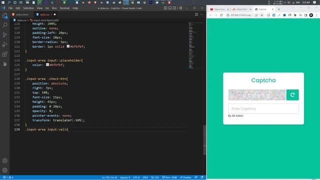 How to make Captcha Generator in HTML, CSS & JavaScript | Captcha Page смотреть онлайн