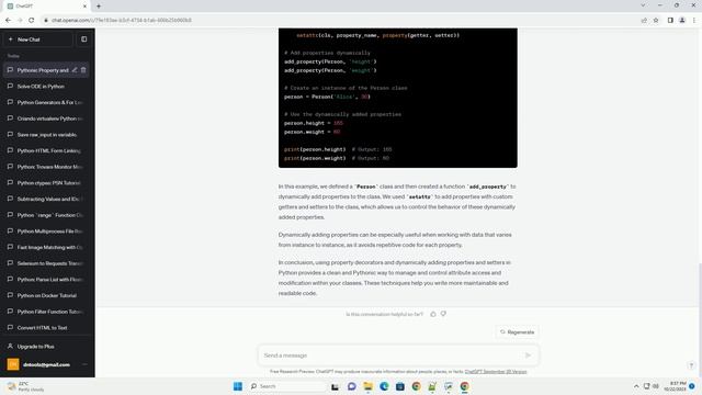 Pythonic way to dynamically add properties and setters смотреть онлайн