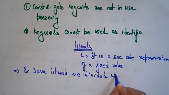 Java keywords and Literals| lec 5 | JavaTutorial| BhanuPriya смотреть онлайн