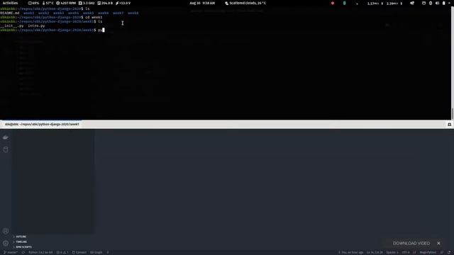 From Python to Django Full Stack Tutorial Week 1 Part 1 смотреть онлайн
