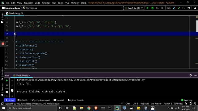 Sets in Python: .issuperset(), .union(), .discard() Part 2 - Series A смотреть онлайн