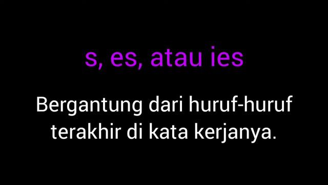 Present Simple (3): Aturan penambahan "S", "ES", dan "IES" смотреть онлайн