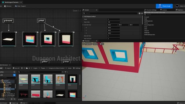 Dungeon Architect 024 Breal Lines Select Node Yellow+Alt+LClick смотреть онлайн