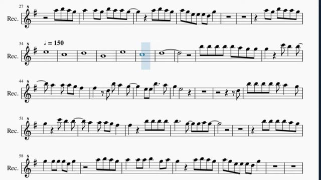 Recorder Sheet Music: How to play Let Her Go by Passenger смотреть онлайн