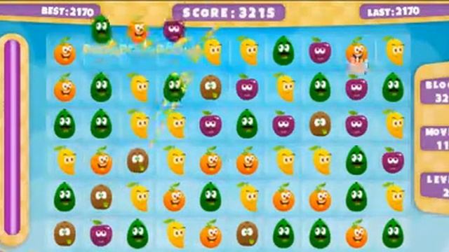 Match3 With Super Fruits Crush Game Auto Click смотреть онлайн