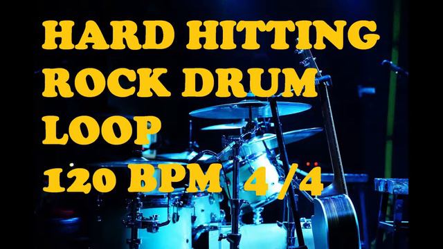 HARD HITTING ROCK DRUM LOOP 120 BPM смотреть онлайн