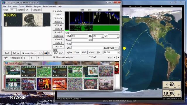 ISS SSTV Practice Decoding смотреть онлайн