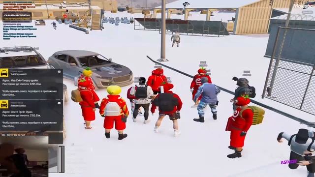 АСИВОЙ поздравляет ШТАТ с новым годом | ЧИТАЕТ стих деду морозу | GTA 5 rp | Majestic 5 | #1 смотреть онлайн