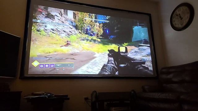 Vava 4k projector NvidiaNow gaming streaming Nvidia Shield TV Xbox controller Destiny 2 смотреть онлайн