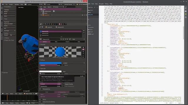 Learning THREE.js - 12 -- Basic Blender Object to JSON Import смотреть онлайн