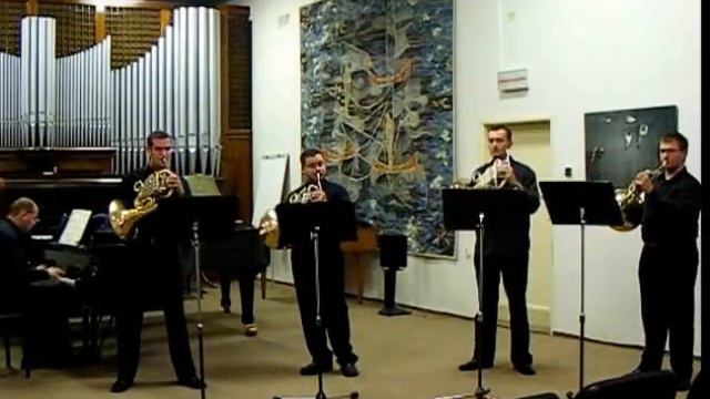 Hubler - Concert for 4 horns - 3rd movement смотреть онлайн