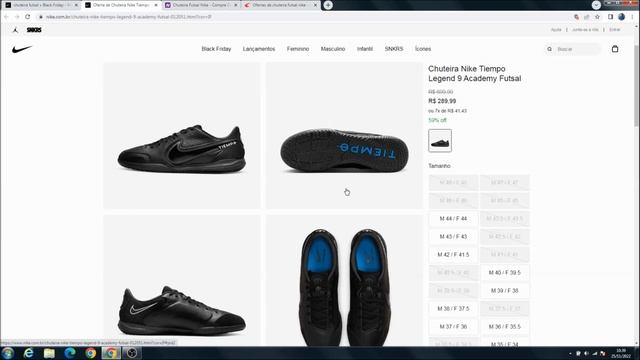 URGENTE!! Chuteira futsal Nike Tiempo Legend 9 Academy смотреть онлайн