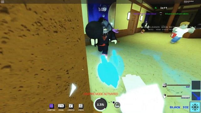 SKELETON SKIN + NEW ABILITY BLACK ICE! | Vampire Hunters 3 ROBLOX смотреть онлайн