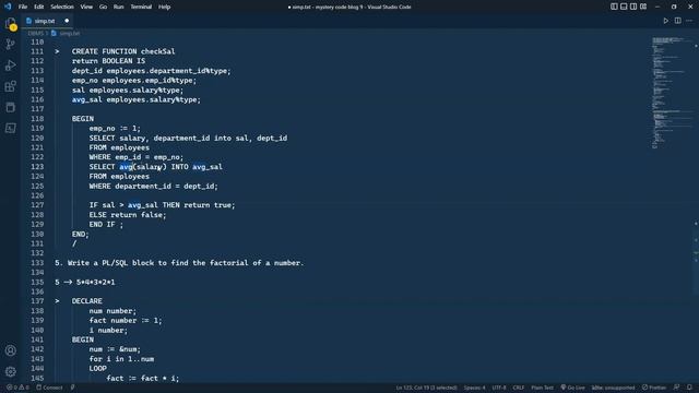 PL/SQL Basic function pgm explanation смотреть онлайн