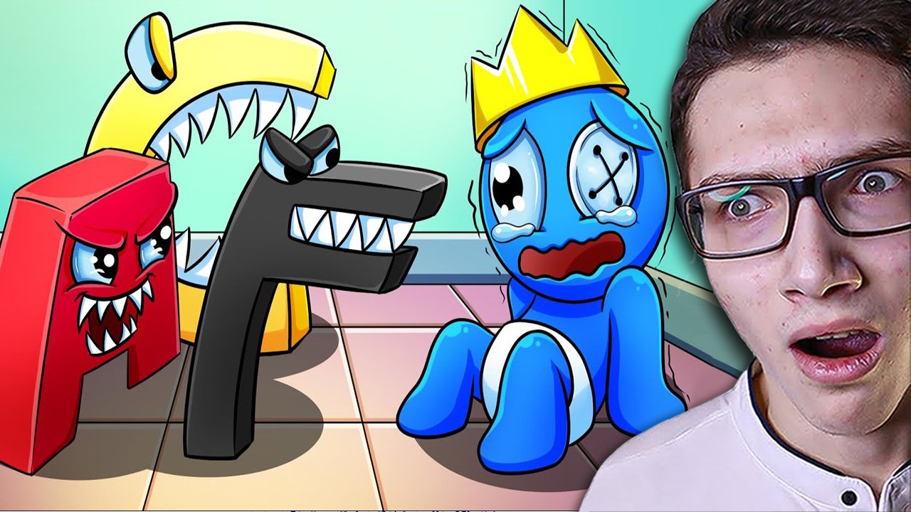 Злой АЛФАВИТ убил СИНЕГО ДРУГА ?? РАДУЖНЫЕ ДРУЗЬЯ ROBLOX в RAINBOW FRIENDS АНИМАЦИИ смотреть онлайн