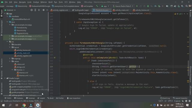 Android Studio App Móvil Tutorial 6- Firebase Sign In Google-Login Google смотреть онлайн