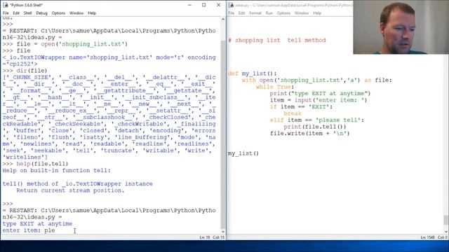 Python Basics File Tell Method смотреть онлайн