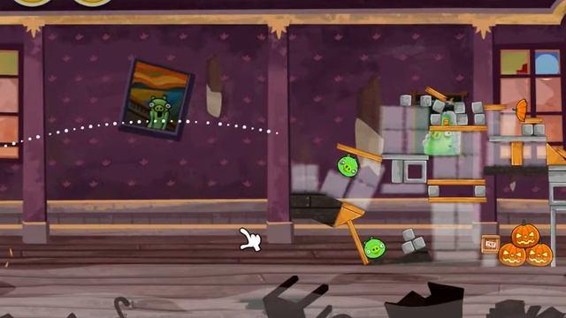 Angry Birds Seasons Halloween 2012 gameplay 5 HD смотреть онлайн