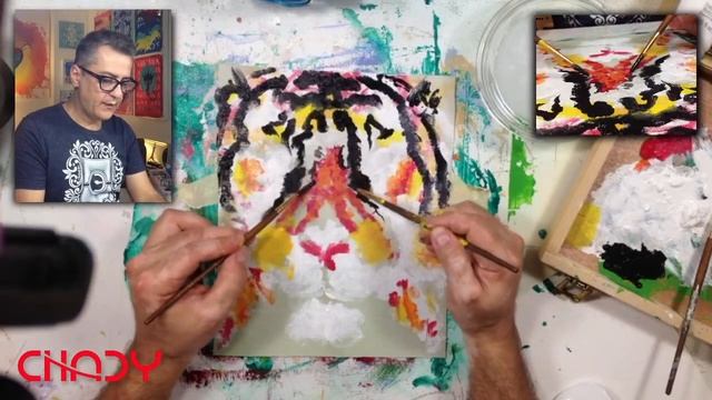 I Am Painting Tiger With 2 Hands at the Same Time | CHADY #7 | Live Painting | Live stream смотреть онлайн