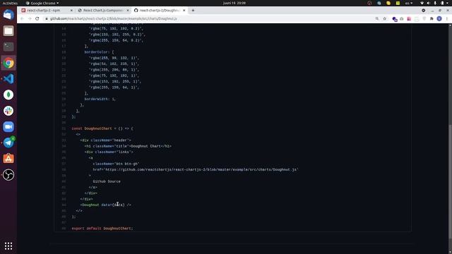 Doughnut diagram - React (npm package) смотреть онлайн