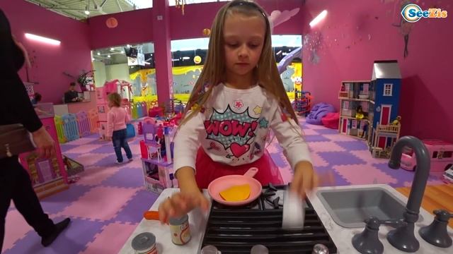 Игровая комната для девочек и Интерактивная детская площадка | Tiki Taki Cook смотреть онлайн
