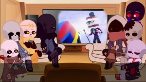 Sans AUs react to The Amazing Digital Circus //PART1// Creds in Des.