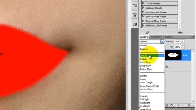 Photoshop Tutorial: LIPS! Great Way to Change Lip Color смотреть онлайн