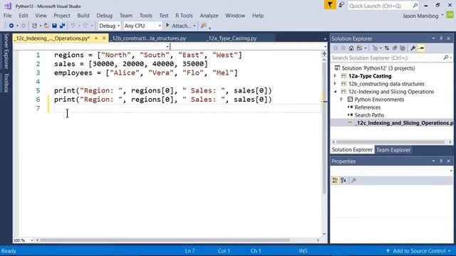 Indexing and Slicing Operations - MTA Introduction to Programming Using Python tutorial смотреть онлайн