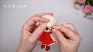 ?Это так мило?Как связать КУКОЛКУ в красном крючком амигуруми . Часть 2