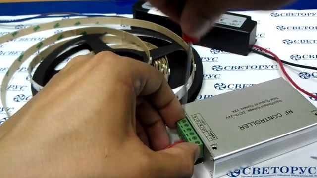 Светодиодная лента и контроллер и блок питания смотреть онлайн