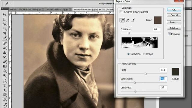 Photoshop CS5 Restoration Part 05 - Fringe Replace Colour смотреть онлайн