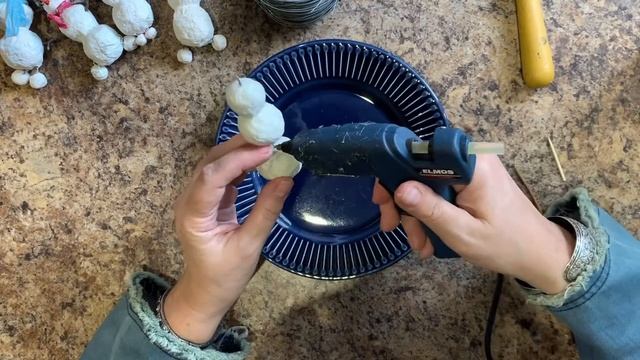 Мастер-класс "Ёлочная игрушка из ваты. Снеговик" смотреть онлайн