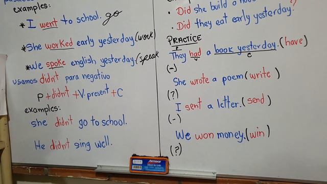 Clase de Inglés. Tema 5: SIMPLE PAST (pasado simple) смотреть онлайн