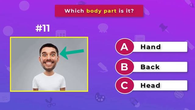 EASY ENGLISH QUIZ | BODY PARTS | ESL GAMES