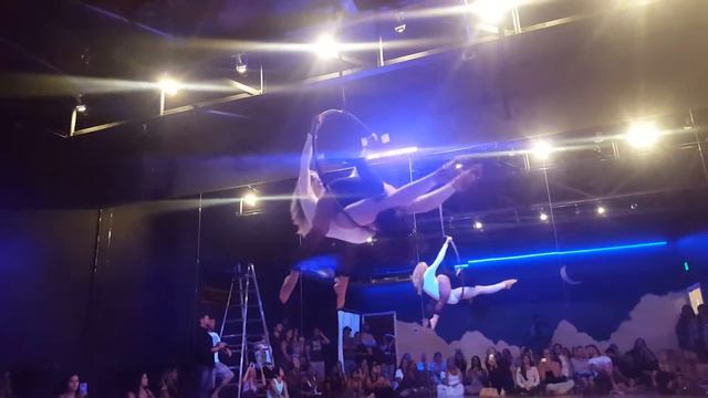 Lotus Fitness Spring showcase Lora Lynn & Heather Stinnet double lyra act смотреть онлайн