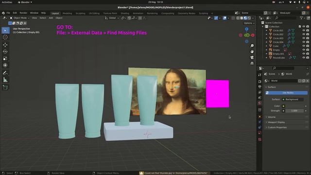 How to fix purple images in Blender? Blender missing files смотреть онлайн