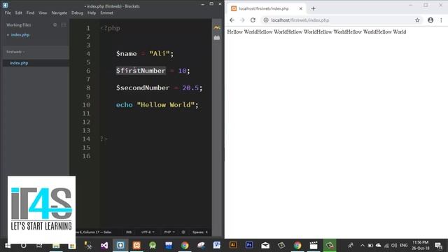 PHP Tutorial | Variables | Data Types | Examples of Variables in php смотреть онлайн
