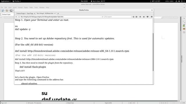 How to install Adobe Flash Player in Fedora 25 LINUX 2017 смотреть онлайн