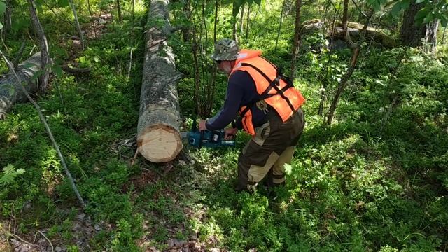 В турпоходе нам в помощь аккумуляторная пила Makita 353 очень помогает с дровами смотреть онлайн