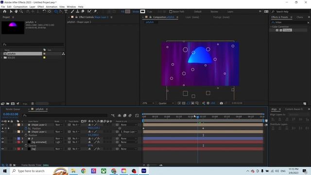 "After Effects Tutorial" Swimming Jellyfish Animation (Анимация Плавающей медузы) смотреть онлайн