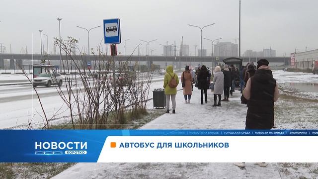 В микрорайоне «Тихие зори» запустили школьный автобус смотреть онлайн