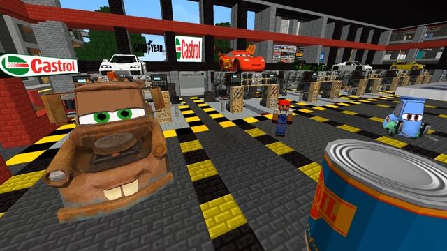 CARS 3 - MINECRAFT ADVENTURE - LIGHTNING McQUEEN vs JACKSON STORM!! смотреть онлайн