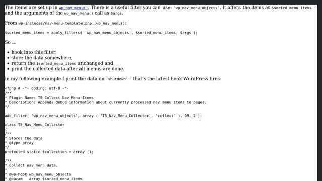Wordpress: How to var_dump nav menu items from anywhere? смотреть онлайн