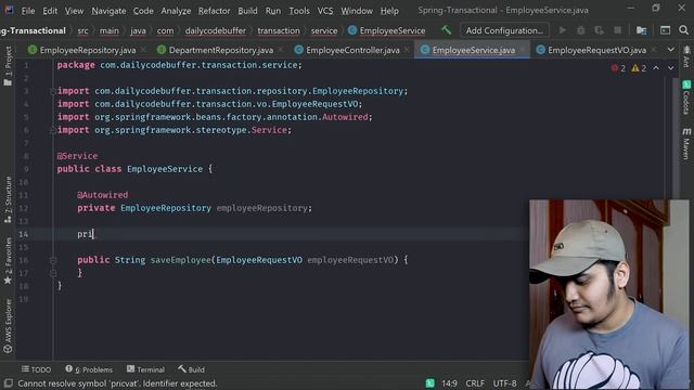 Spring Transactions Tutorial | Spring Boot - Daily Code Buffer смотреть онлайн