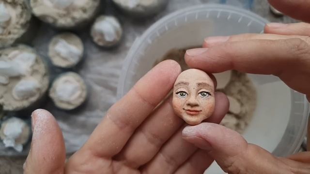 Клонируем лица для ватной игрушки без молдов! смотреть онлайн