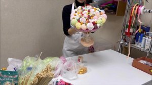 Мастер-класс букет из зефира, мармелада и маршмеллоу своими руками | bouquet of food