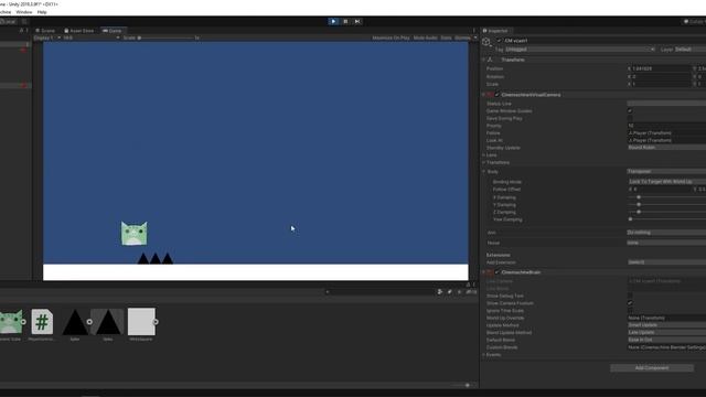 Making a Geometry Dash Clone in Unity in TWO MINUTES! смотреть онлайн