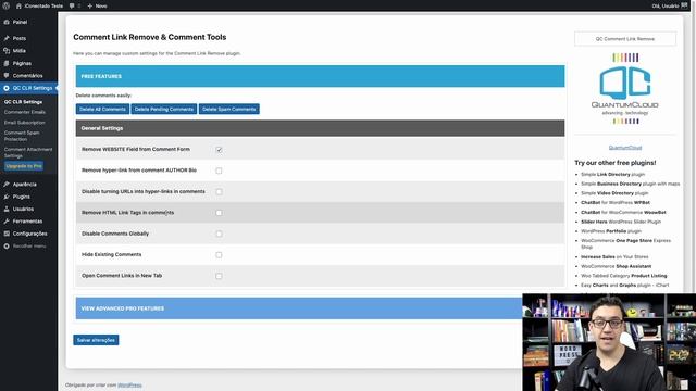 Como REMOVER O CAMPO URL dos COMENTÁRIOS do WordPress смотреть онлайн