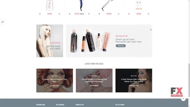 Hair Salon Responsive OpenCart Template TMT Brady Ansel смотреть онлайн
